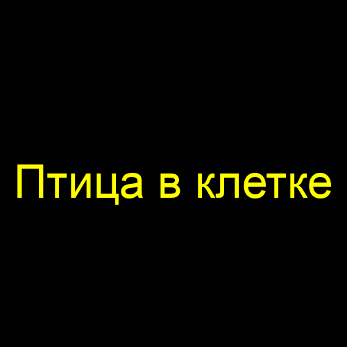 Птица в клетке