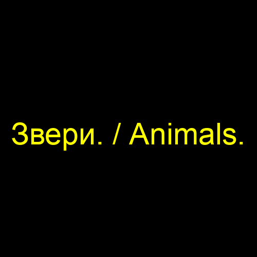 Звери. / Animals.