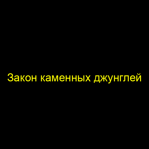 Закон каменных джунглей