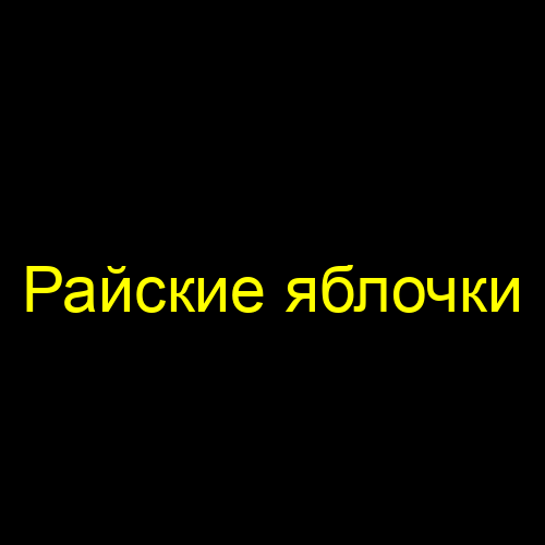 Райские яблочки